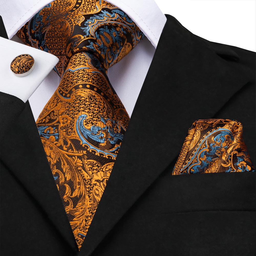 100% Silk Luxury Mens Ties Flo - Pocket Square Set recensie en prijs
