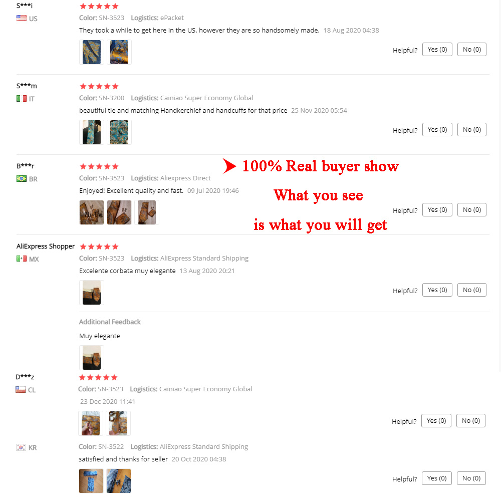 100% Silk Luxury Mens Ties Flo - Pocket Square Set recensie en prijs