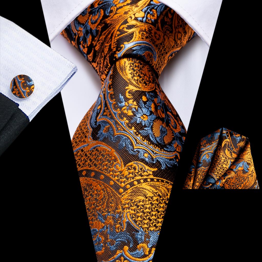 100% Silk Luxury Mens Ties Flo - Pocket Square Set recensie en prijs
