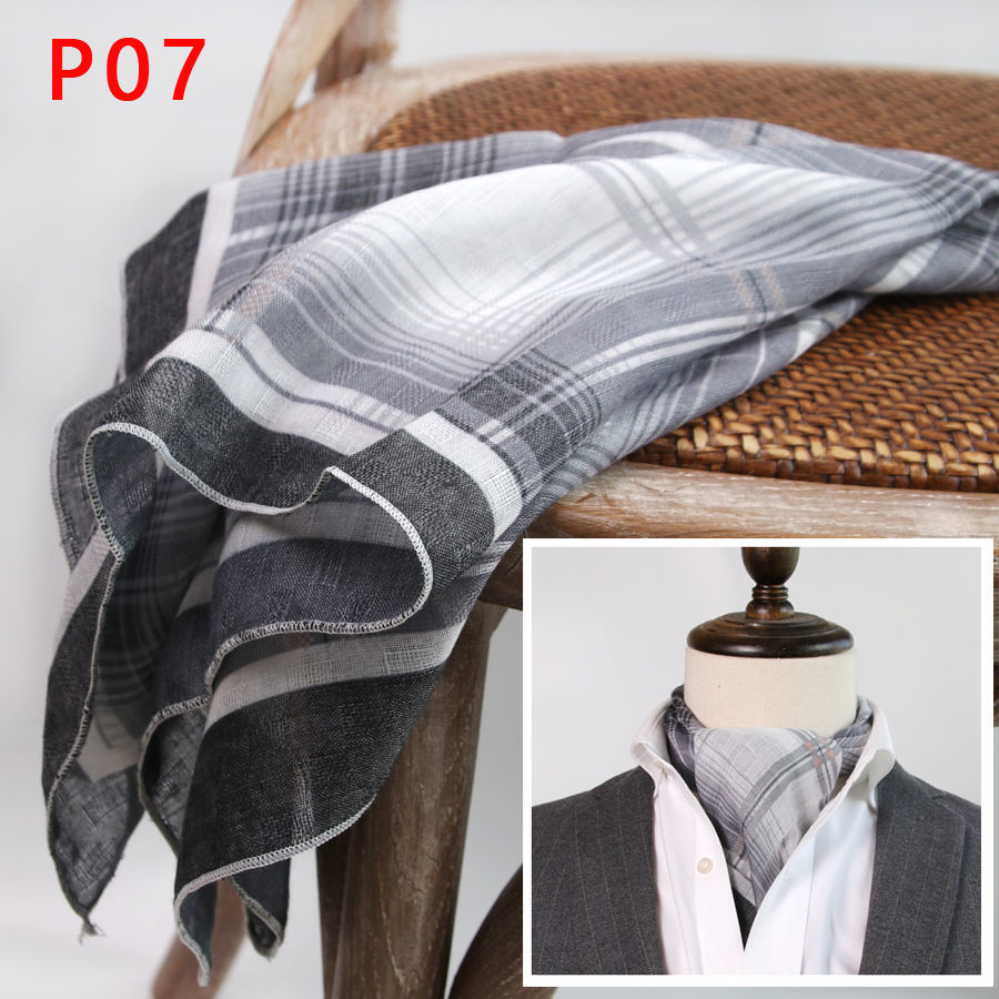 Men's Square Scarf with Button - Ascot Neck Scarf recensie en prijs