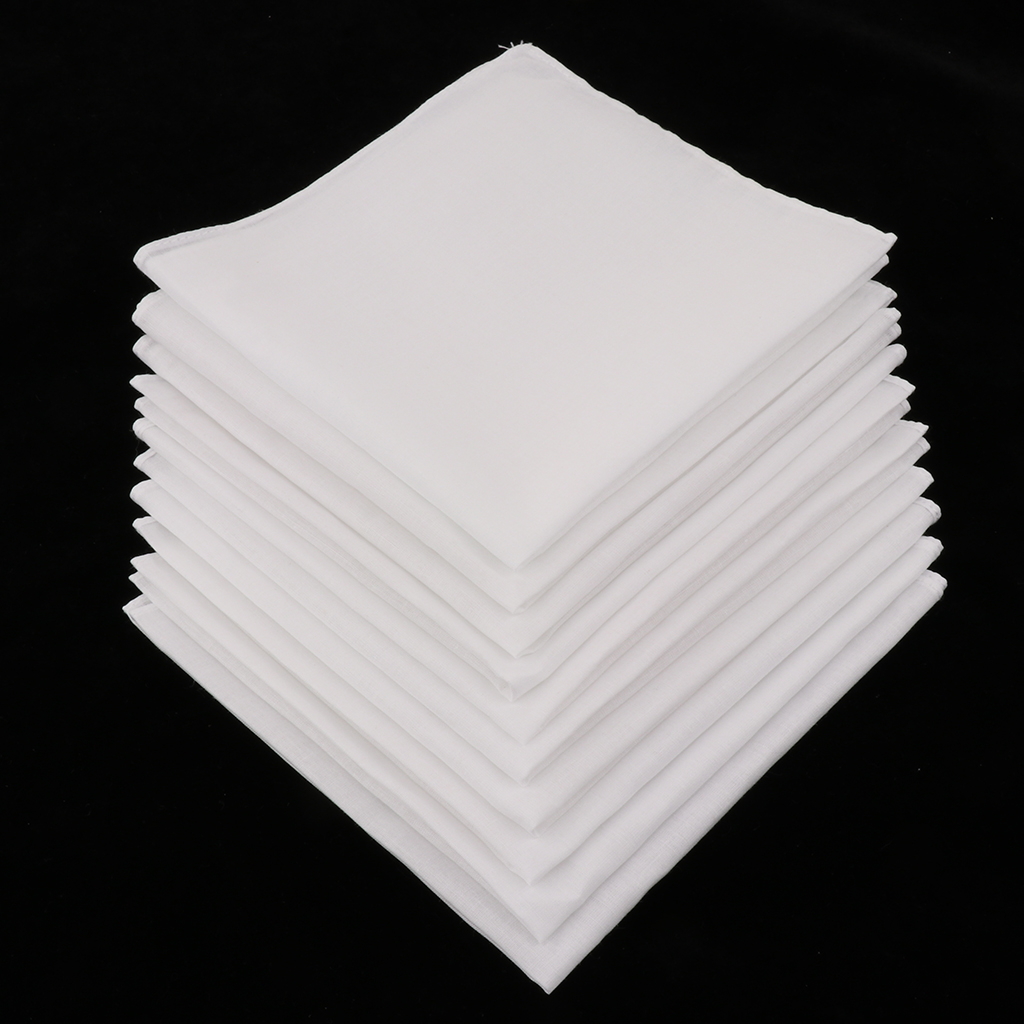 20/40pcs Plain Check Pocket Sq - Handkerchief Cotton Men recensie en prijs