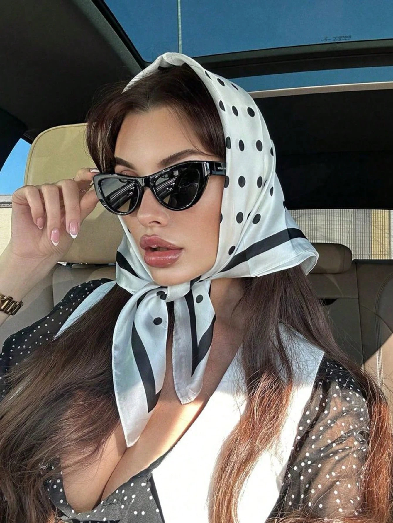 Lady Hair Dot Scarf Female Sil - Silk Neck Scarf recensie en prijs