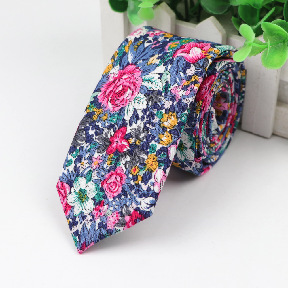 Cotton Flower Tie Men's Colour - Skinny Tie Men recensie en prijs