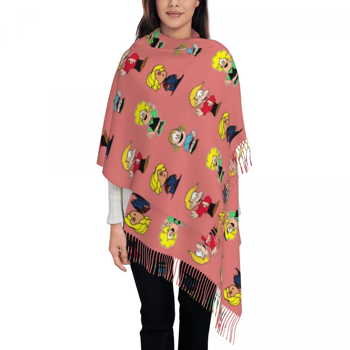 Womens Tassel Scarf Mafaldas C - Pashmina Wrap Large recensie en prijs