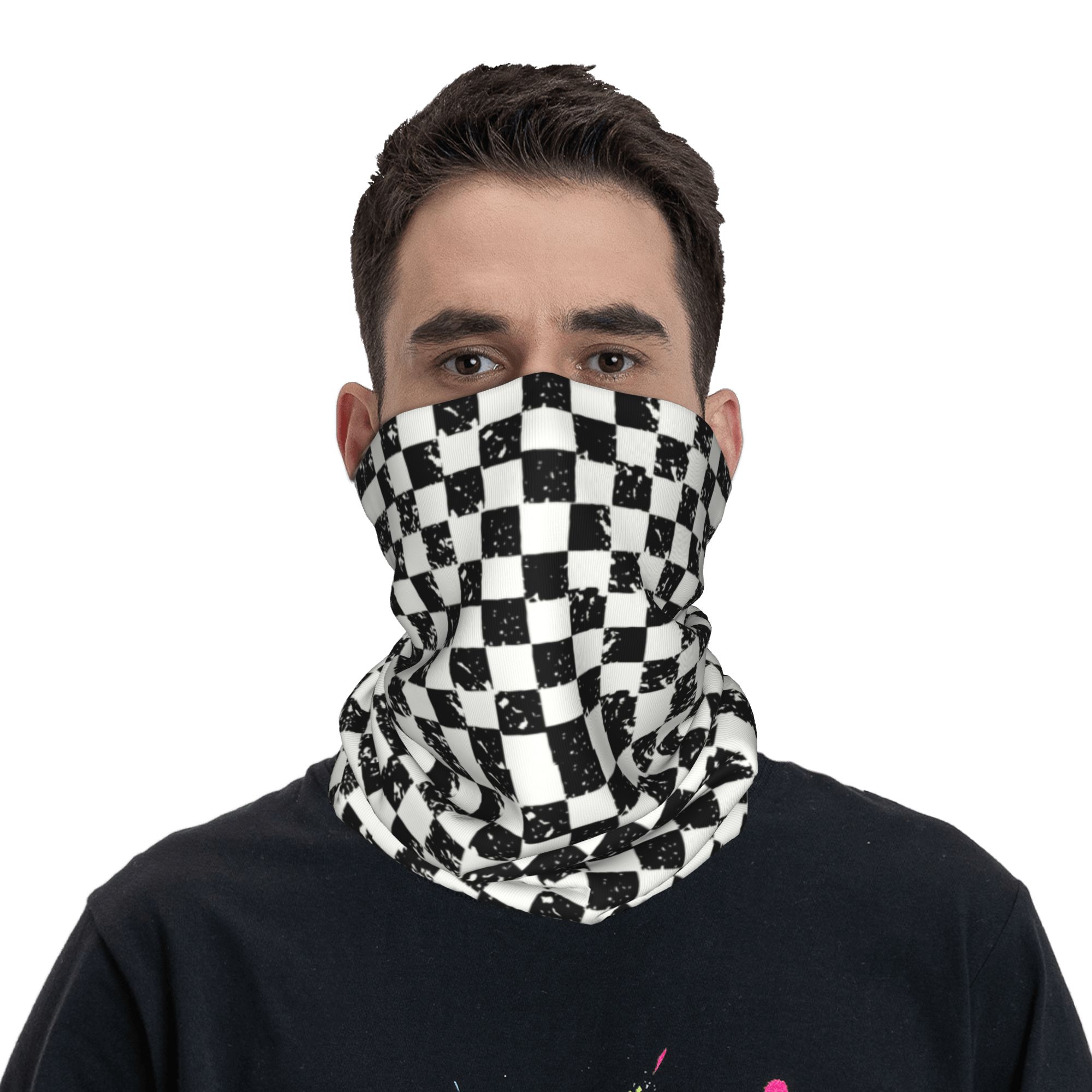 Custom Retro Checkered Flag Wi - Neck Warmer Tube recensie en prijs
