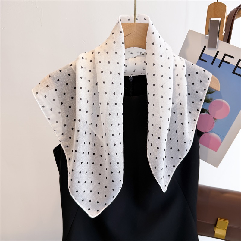 50cm Cotton Linen Square Scarf - Bandana Cotton recensie en prijs