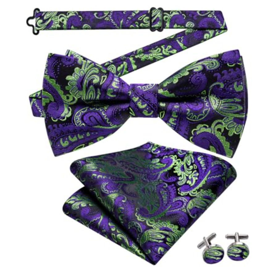 Mens Paisley Striped Bowtie Se - Silk Tie Striped recensie en prijs