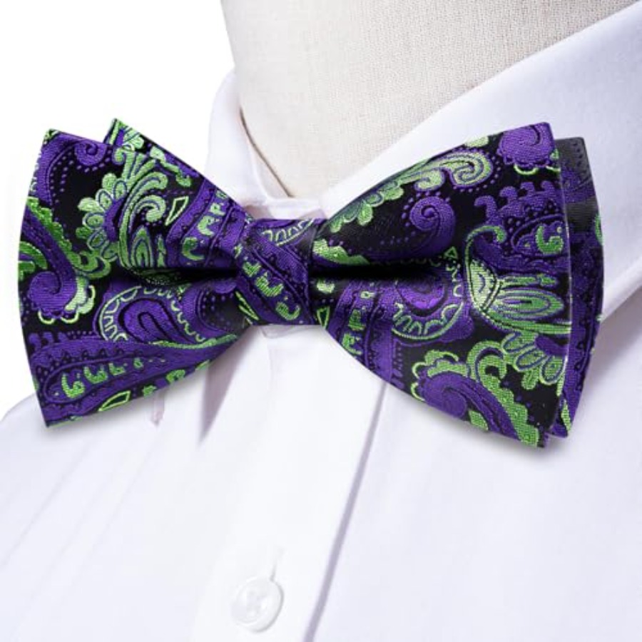 Mens Paisley Striped Bowtie Se - Silk Tie Striped recensie en prijs
