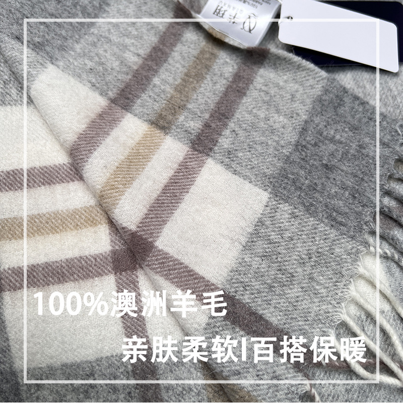 High Quality 100% Wool Scarf W - Muffler Men Wool recensie en prijs
