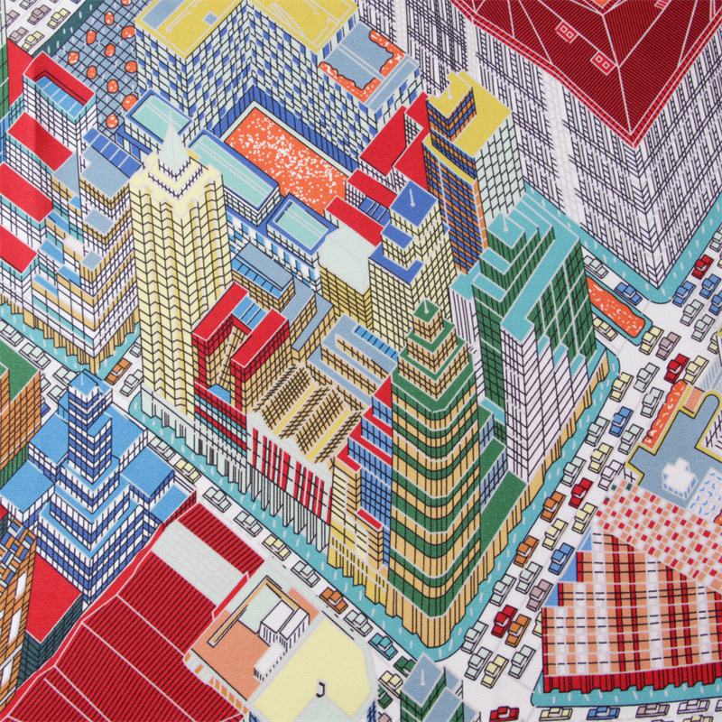 Silk Scarf Women Magic City Pr - Scarf Silk Square recensie en prijs