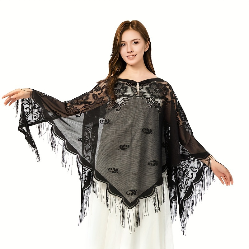 New Embroidery Lace Scarf Shaw - Stole Wedding Shawl recensie en prijs
