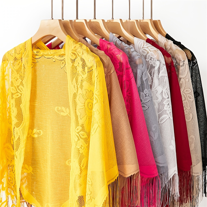 New Embroidery Lace Scarf Shaw - Stole Wedding Shawl recensie en prijs