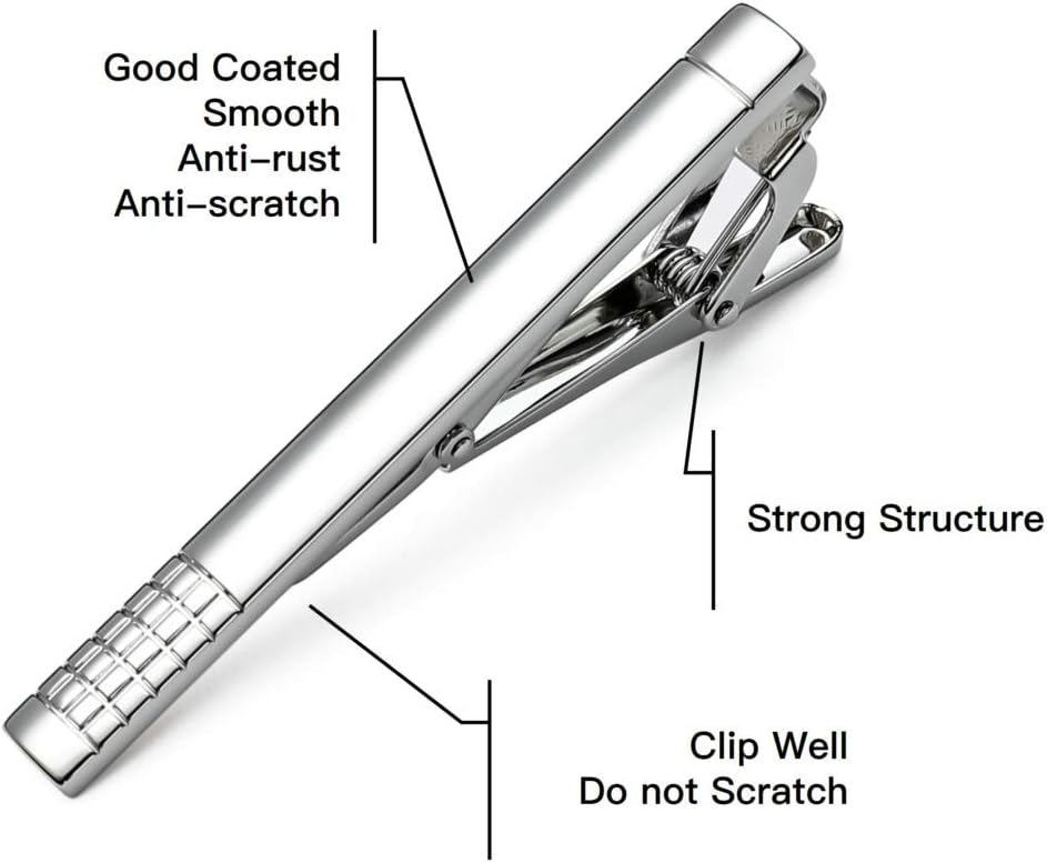 Classic Silver Tie Bar Set for - Tie Bar Set Gift recensie en prijs