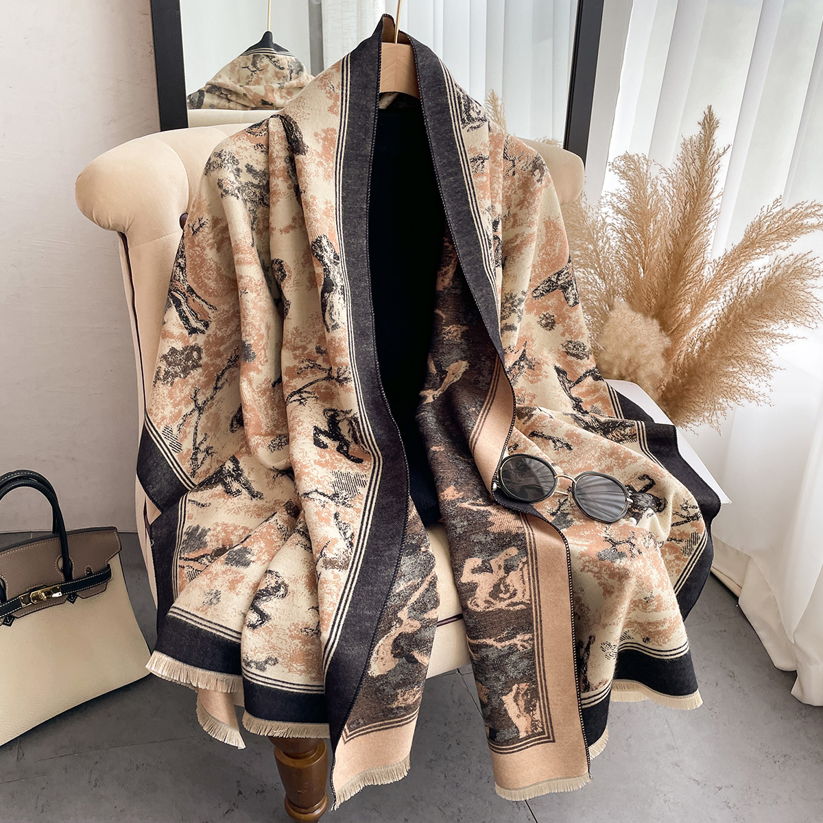 Luxury Winter Cashmere Scarf W - Woven Scarf Blanket recensie en prijs