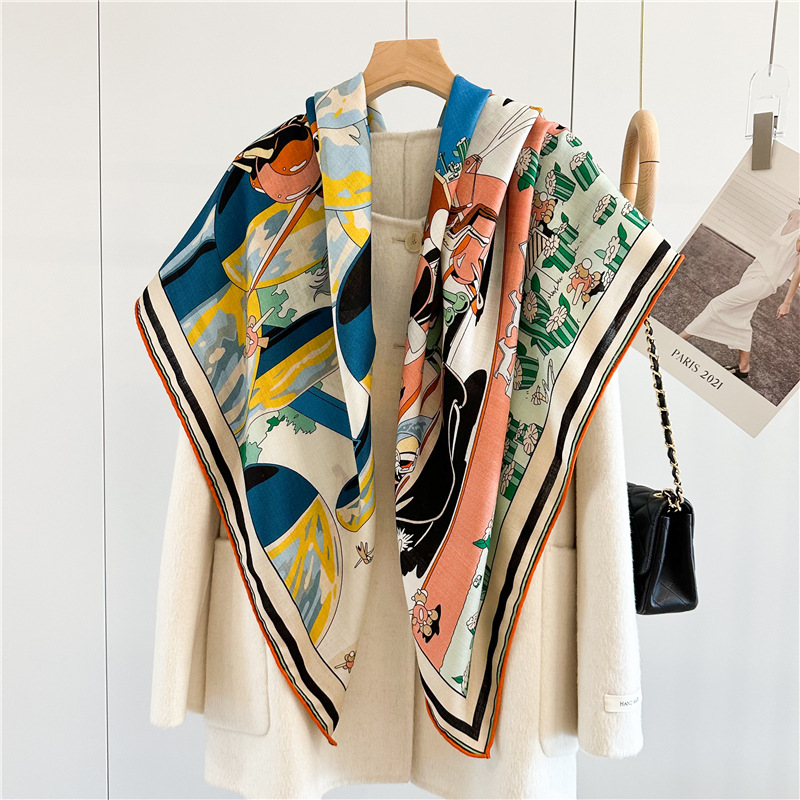 Luxury Designer Wool Silk Scar - Pashmina Wrap Large recensie en prijs