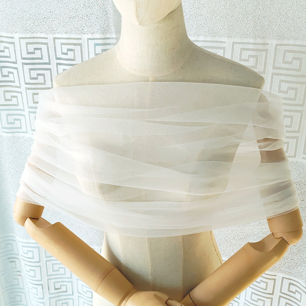 Women Pleated Tulle Sheer Wrap - Stole Wedding Shawl recensie en prijs