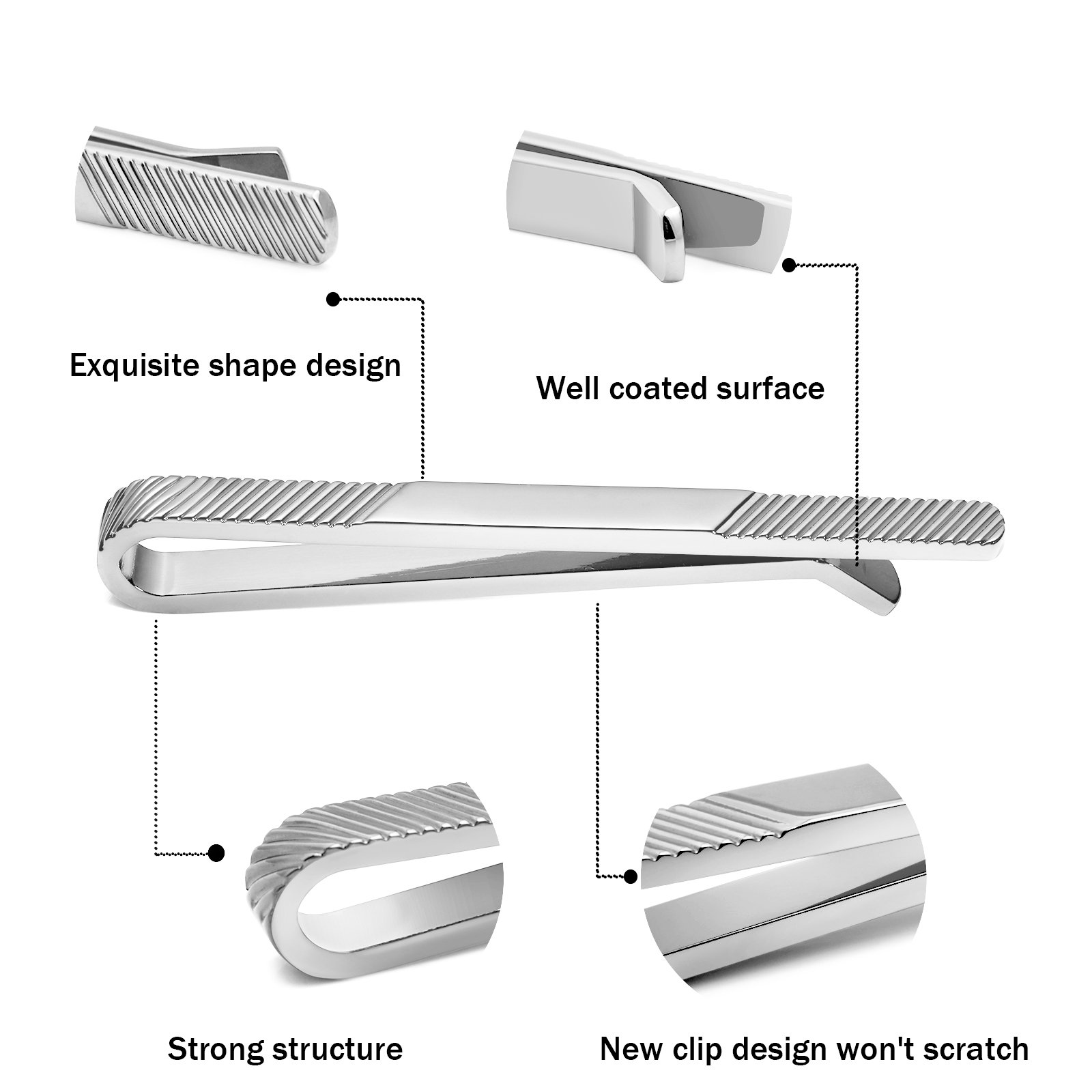 TAIGRAMA 2.5 inch Tie Clip for - Tie Bar Set Gift recensie en prijs