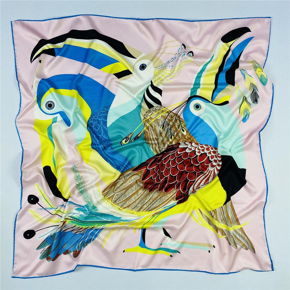 90cm Luxury Parrot Twill Silk  - Scarf Silk Square recensie en prijs