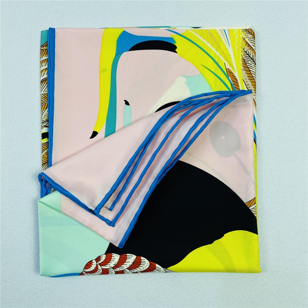 90cm Luxury Parrot Twill Silk  - Scarf Silk Square recensie en prijs