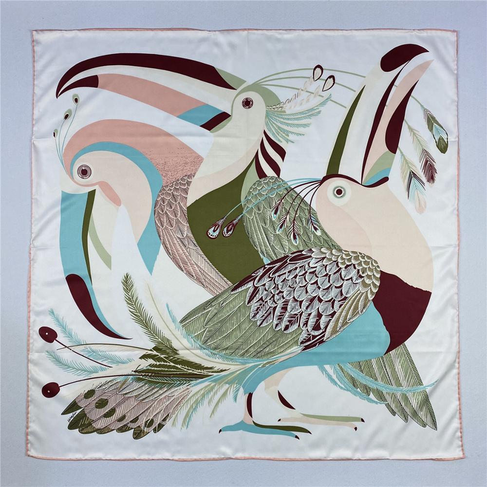 90cm Luxury Parrot Twill Silk  - Scarf Silk Square recensie en prijs