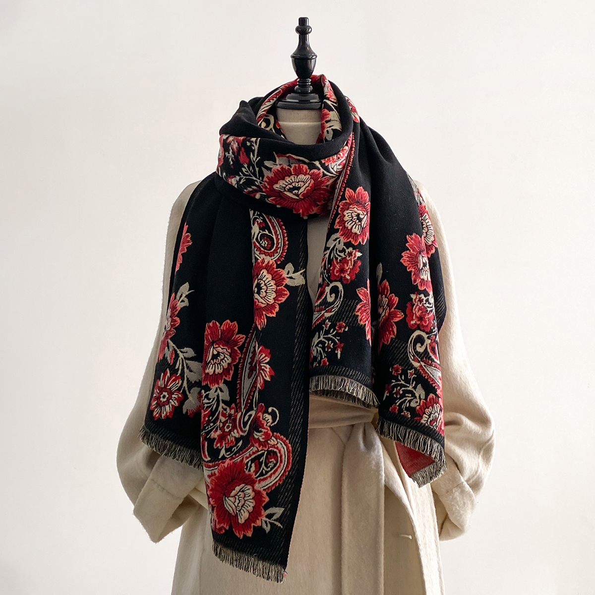 2025 Winter Luxury Imitation C - Woven Scarf Blanket recensie en prijs