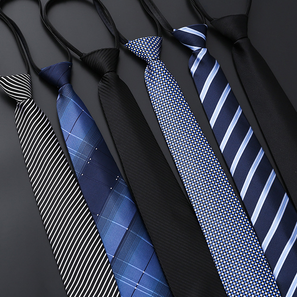 Elegant 8CM Lazy Ties Blue Bla - Skinny Tie Men recensie en prijs