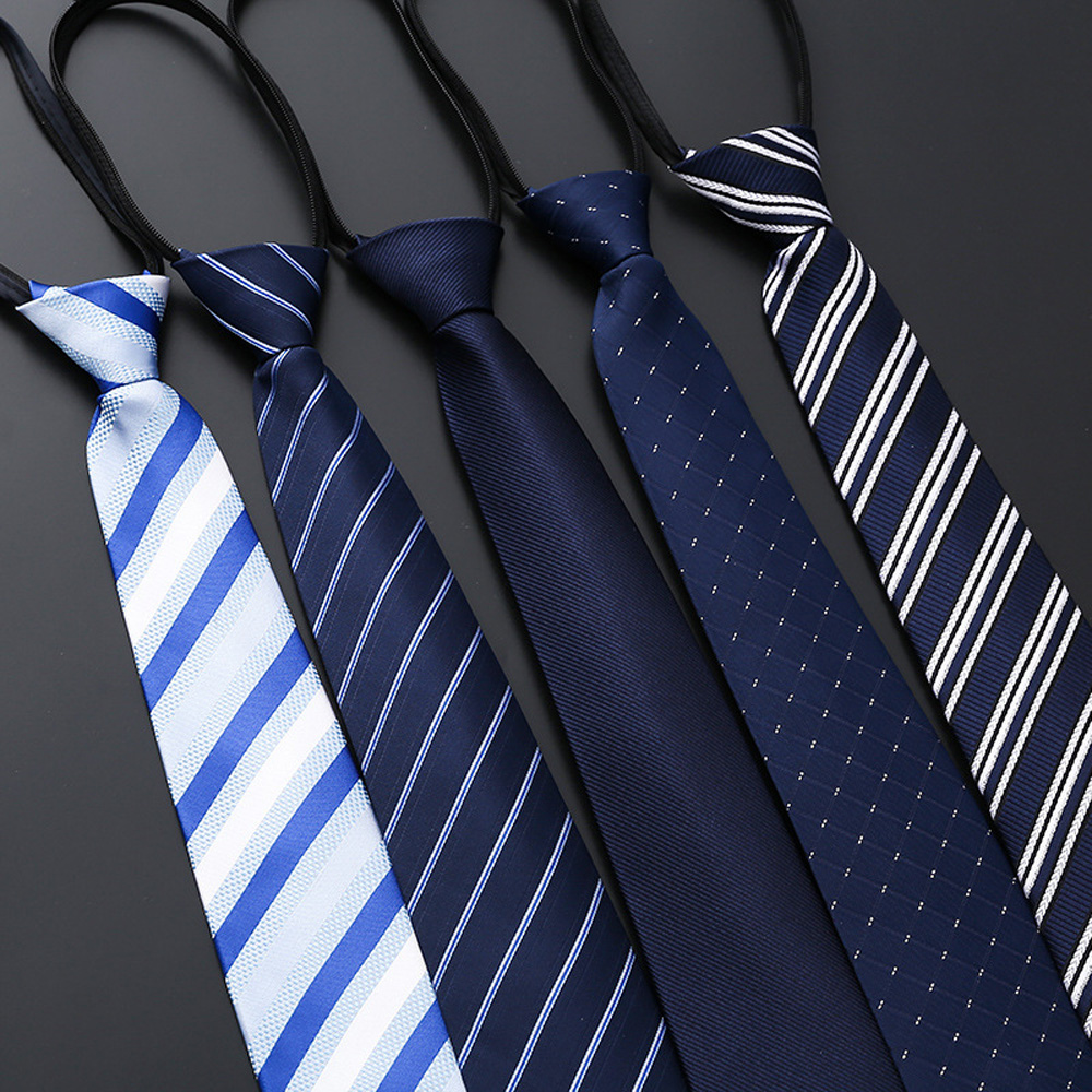 Elegant 8CM Lazy Ties Blue Bla - Skinny Tie Men recensie en prijs