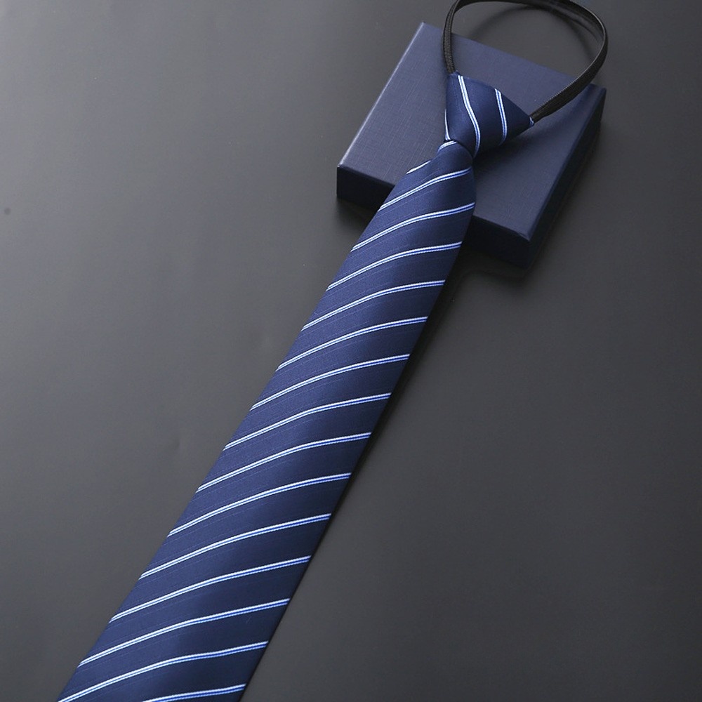 Elegant 8CM Lazy Ties Blue Bla - Skinny Tie Men recensie en prijs
