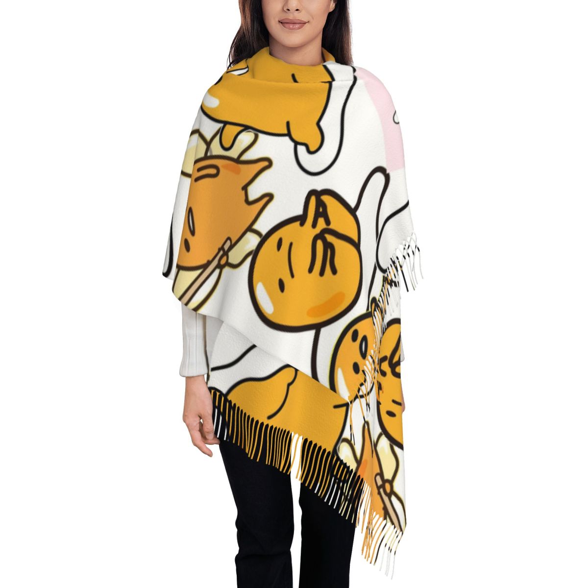Gudetama Cute Egg Cartoon Scar - Pashmina Wrap Large recensie en prijs