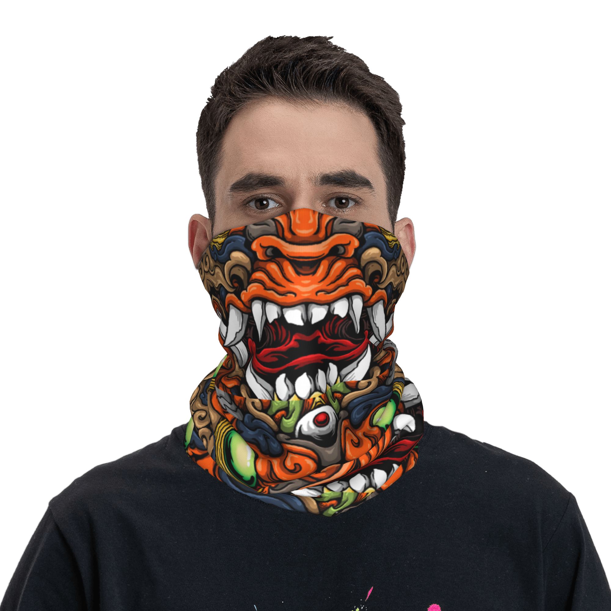 Custom Samurai Demon Oni Winte - Neck Warmer Tube recensie en prijs