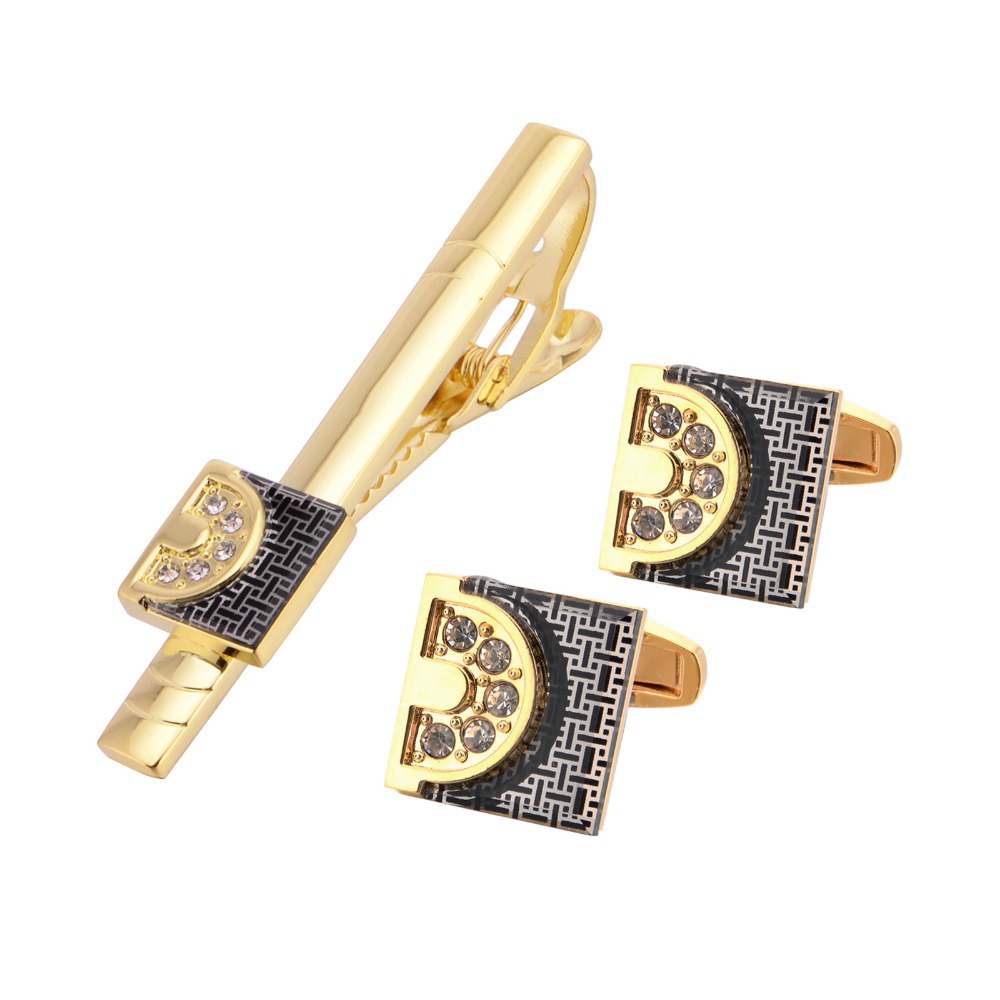 Gold Tone Cufflinks Tie Bar Se - Tie Bar Set Gift recensie en prijs